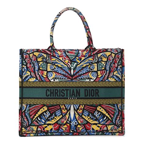 christian dior book tote used|Christian Dior canvas book tote.